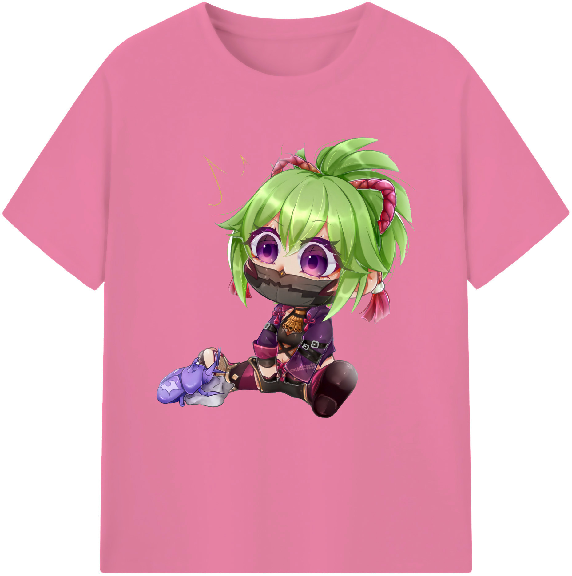 げんし神  久岐忍 くき しのぶ genshin Kuki Shinobu 綿100％半袖Tシャツ（フロントプリント）